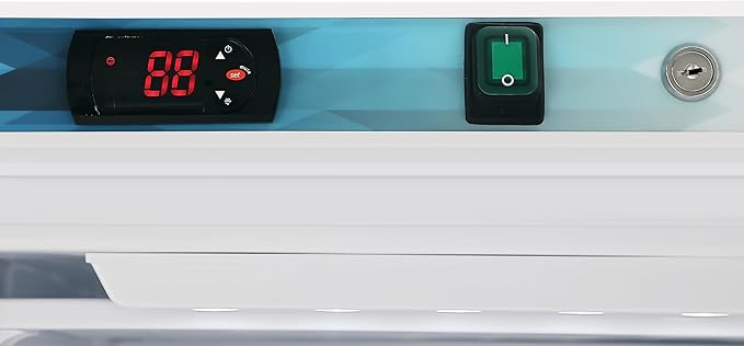 KoolMore KM-FMD12WGD 12 Cu. ft. Commercial Freezer with Glass Door in White-Manual Defrost