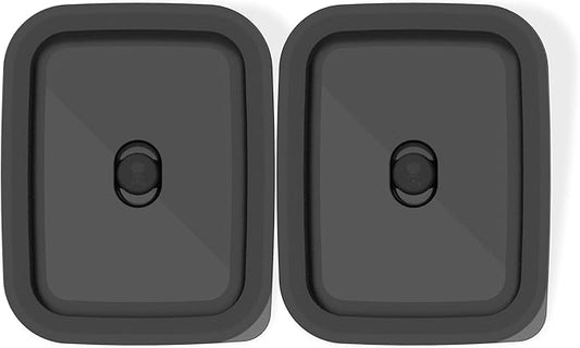 Weber Works Prep Containers – Set of 2 Stainless Steel Grill Prep, Marinating & Food Storage Containers with Airtight Lids for Outdoor Cooking & BBQ Meal Prep