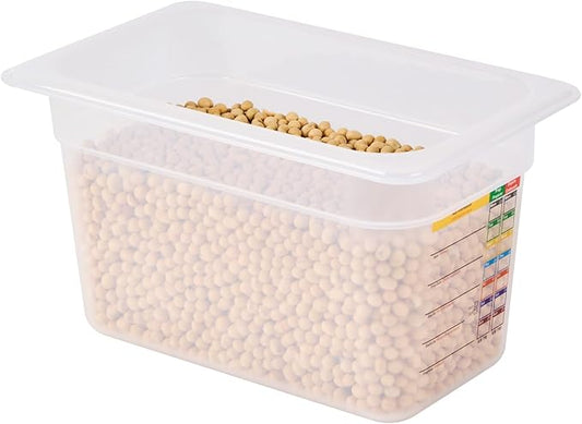 Restaurantware Food Storage Container 10 Pack of 10.3 x 6.2 x 5.9 Inches Plastic Stackable Storage Box White Reusable Label Container Dishwasher Safe For Restaurants And Kitchens