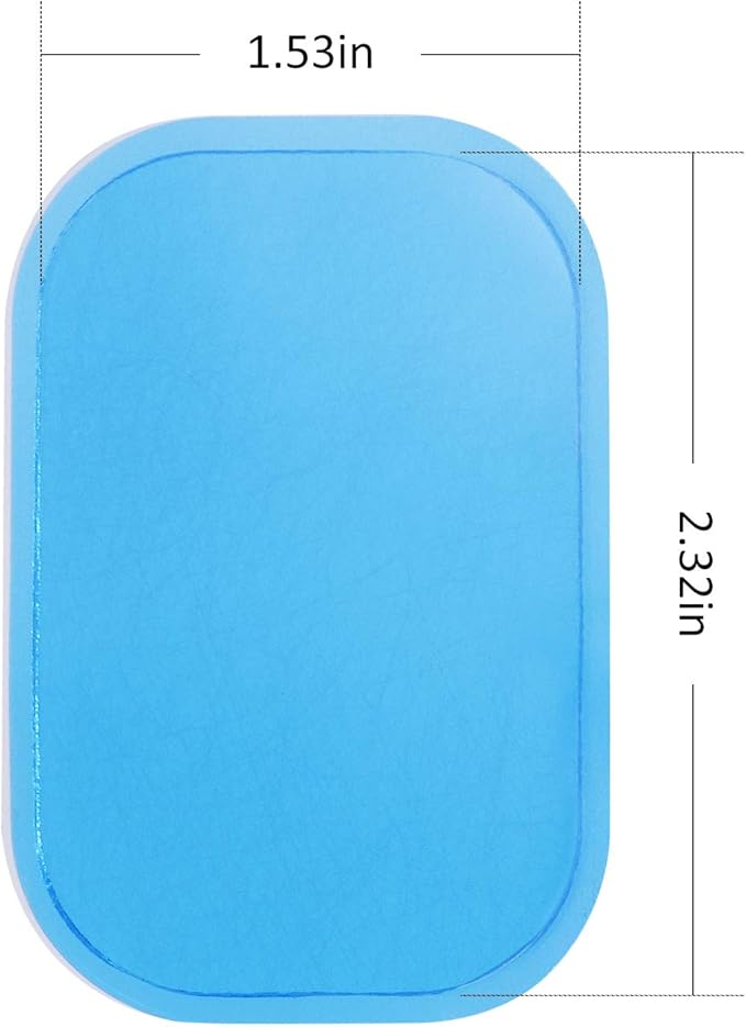 50 Pcs/25 Pack Gel Pads for Abs Stimulator Ab Trainer Replacement Gel Sheet for EMS AB Stimulator Gel Pad for All Abdominal Belts Muscle Stimulator Ab Toner