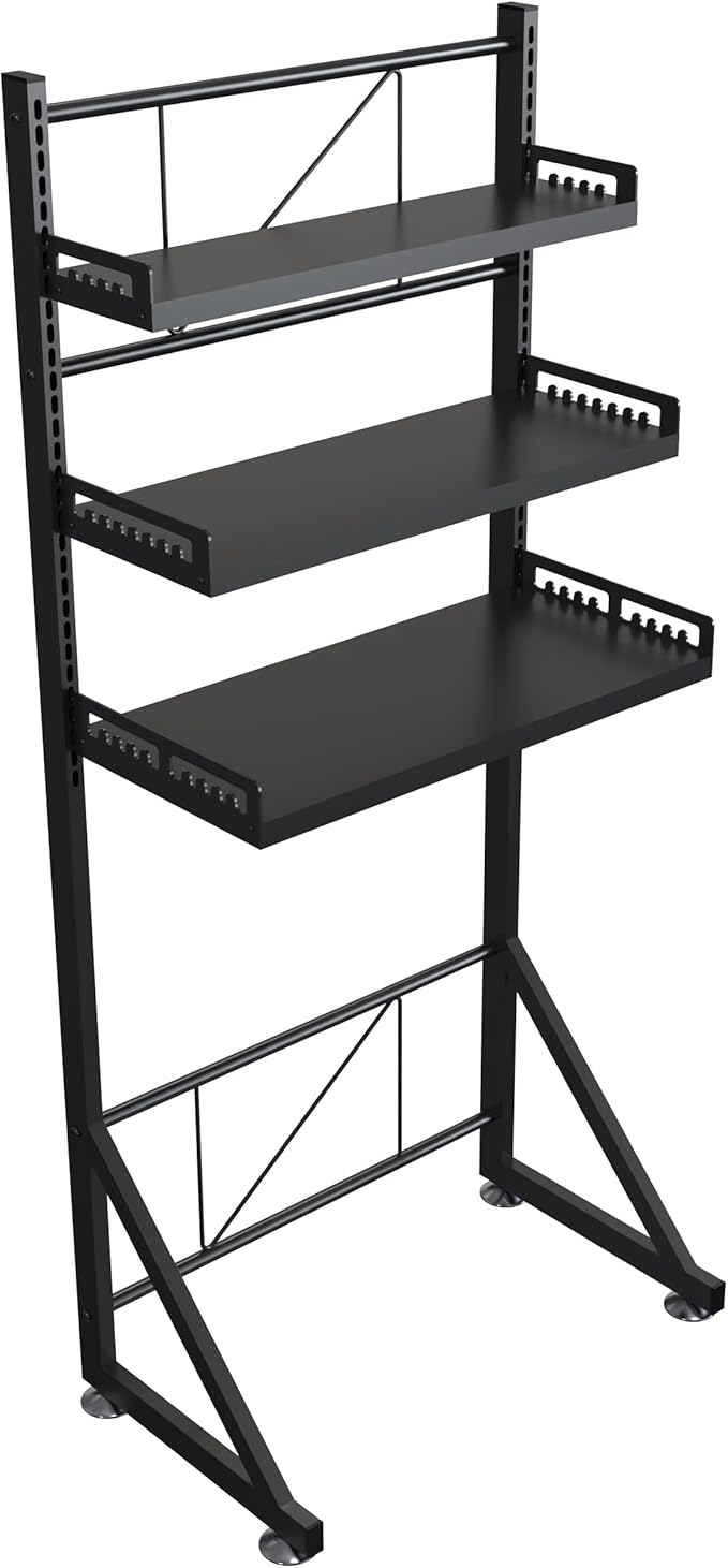 Multifunctional Storage Three-Tier Adjustable Height Laundry Room Shelf Space Saving Organizer