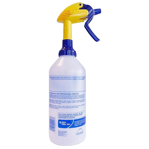 Zep Industrial Sprayer Bottle - 48 Ounces (Case of 8) C32810 - Up to 30 Foot Spray, Adjustable Nozzle