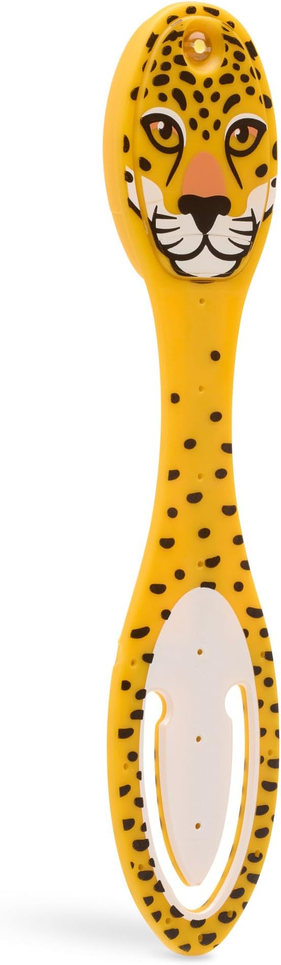 Gifts for Readers & Writers Book Light, Clip On Reading Light for Bed, 2in1 Flexilight & Bookmark, Small & Lightweight with a Soft Glow, 2 Batteries Included, Leopard