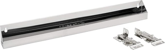 Rev-A-Shelf 25" Slim Tip-Out Sink Tray for Kitchen and Bathroom Base Cabinets, Large Pull Out Stainless Steel Storage Organizer, Silver, 6541-25-52