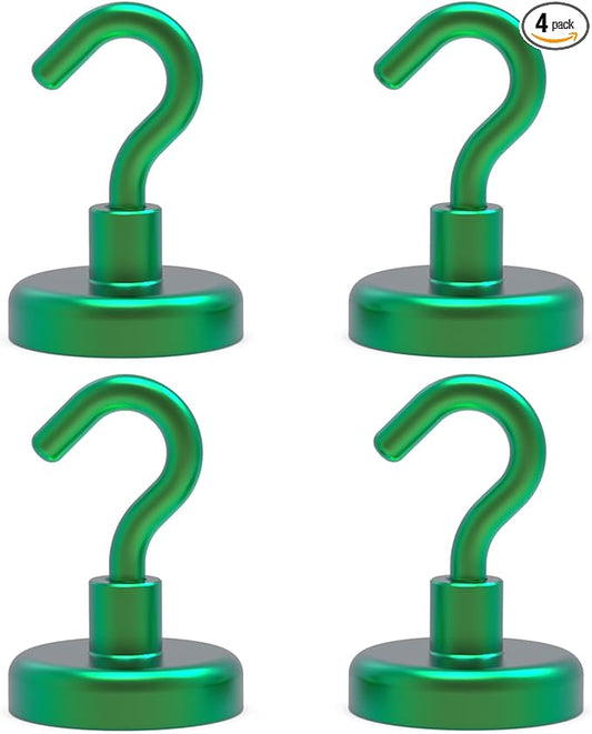 Ant Mag Strong Magnet Hooks 100lbs+ Pulling Force Neodymium Hooks Hangers Heavy Duty Used for Home Kitchen Refrigerator