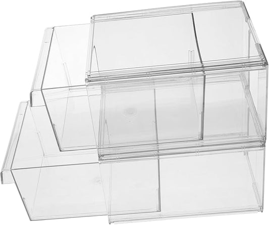 Space-saving Acrylic Cosmetic Box Drawer Makeup Organizer for Bathroom Desk Organizer Storage Bins