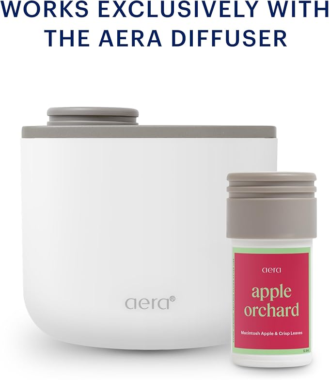 Aera Mini Apple Orchard - Essential Oil for Home - Fruity Crisp Fragrance - Notes of Macintosh Apple and Orchard Leaves - Scent Refill - Works with Mini Diffuser