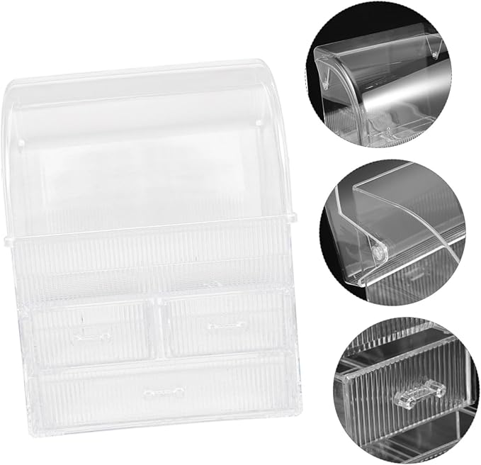 Extra Large Acrylic Makeup Organizer Box with Drawers Stylish Desktop Storage for Cosmetics Jewelry Accessories Transparent Design for Easy Access and Tidy Spaces