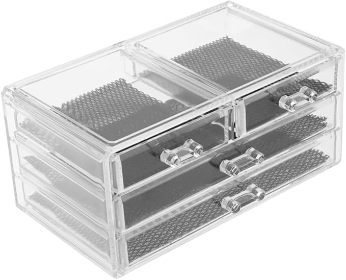 Large Acrylic Makeup Organizer Desktop Storage Box Tidy Makeup Desk Organizer Cosmetics Case