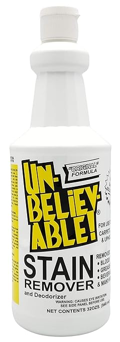 UNBELEIVABLE! Stain Remover Original Formula/General Spotter, 1 Quart, 1 Count, White (SR500-1)