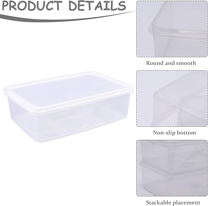 2 Set Pizza Dough Proofing Box,Stackable BPA Free Food Storage Containers,Sourdough Bread Proofer,Mixing Bowls with Lids,Pizza Accessories