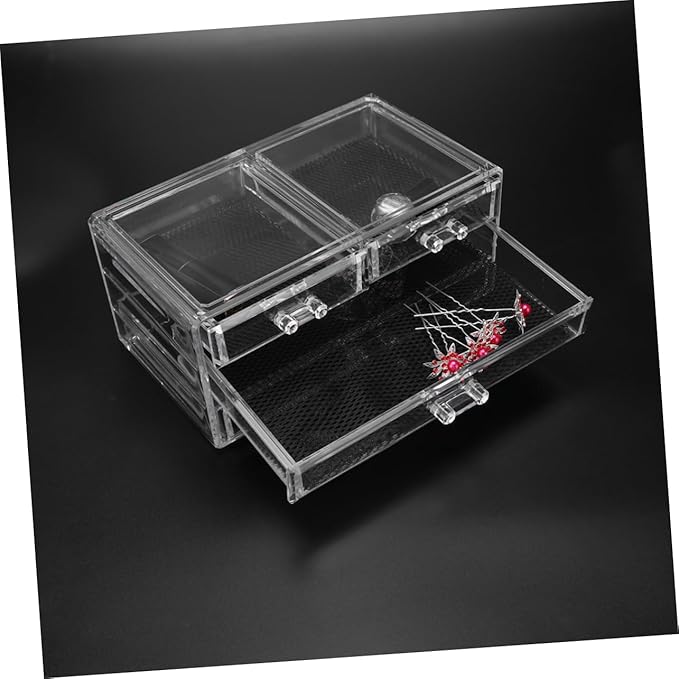 Large Acrylic Makeup Organizer Desktop Storage Box Tidy Makeup Desk Organizer Cosmetics Case