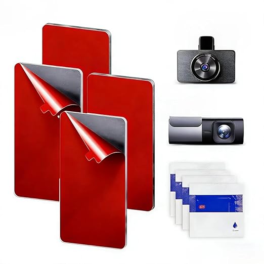 Heat Resistant Double-Sided Adhesive Pads, 2.8 * 1.4 in Rectangle Adhesive Sticky Pads, Sided Adhesive Pads Heavy Duty for Car Phone Holder Mount & Dash Cam with Adhesion Promoter
