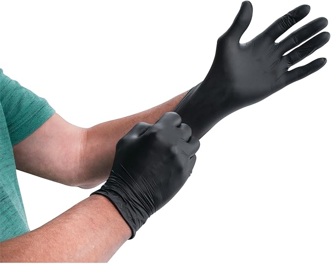 Performance Tool W89011 Medium Black Nitrile Gloves Medium