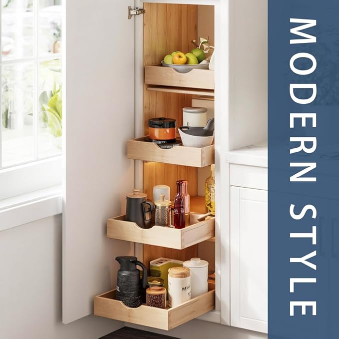 Pull Out Cabinet Drawers - 6x2 Size Options (12-23'W,18-21'D), Pre-Assembled with Soft Close Slides, Solid Beechwood, Easy Installation (16'W x 21'D)