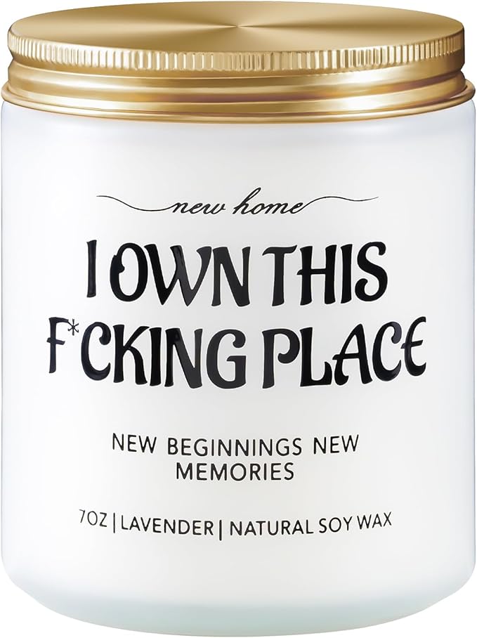 House Warming Gifts New Home Ideas, Housewarming Gift for Women Men Friend, Funny New House Gifts, New Home Essentials, First Home Must Haves, Lavender Scented Candles
