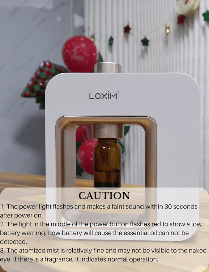 Aromatherapy Diffuser - Professional Grade Diffusers for Essential Oils, Nebulizing Technology, Full Spectrum Oil Adaptability, No Water, No Heat, Super Quiet, Portable, Battery Powered