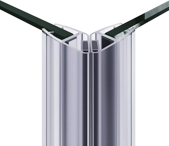ELEGANT Corner Shower Enclosure 34'' D. x 34'' W. x 72'' H., Double Sliding Shower Door with 2 Stationary Panels,Shower Enclosure with 1/4'' Clear Glass, Chrome Finish (Shower Base Not Included)