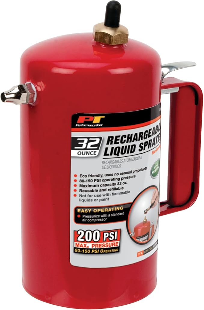 Performance Tool M715 Eco-Friendly Non-Aerosol Reusable Liquid Sprayer