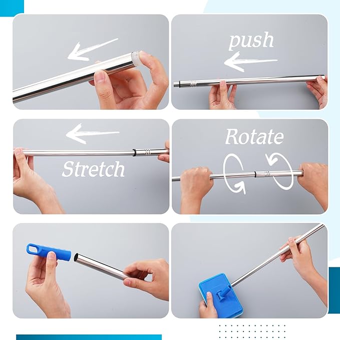 6 Pcs Small Pool Scrub Hand Held Brush 5.5 x 3.15in Surface Scrubbing Scouring Sponge Pad Swimming Pool Cleaning Brush Scrub Sponges for Tile Grout Walls Spas Kitchen Bathroom Tub