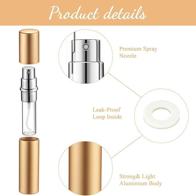 Zonon 56 Pieces 10ml Refillable Perfume Atomizer Mini Refillable Spray Perfume Bottle Portable with 56 Pieces Refill Pump Dispenser Pump Transfer Tool for Outgoing Valentine's Day(Colorful)
