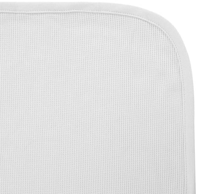 American Baby Company 100% Cotton Thermal Waffle Swaddle Blanket (30" x 40"), Soft, Breathable & Stretchy, White, for Boys and Girls, Perfect for Swaddling, Travel and Gifting