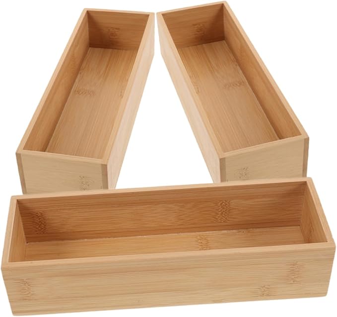 Happyyami 3Pcs Storage Box Organizer for Kitchen Bathroom Office Bedroom Versatile Utensil Holder Craft Storage Minimalist Design for Decluttering