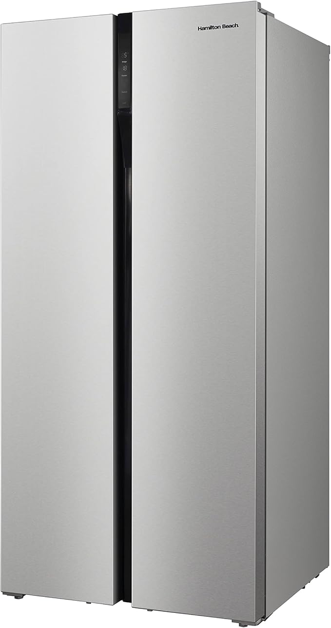 Hamilton Beach HBF2064 20.6 cu ft Counter Depth Full Size Refrigerator, Side Doors, Stainless