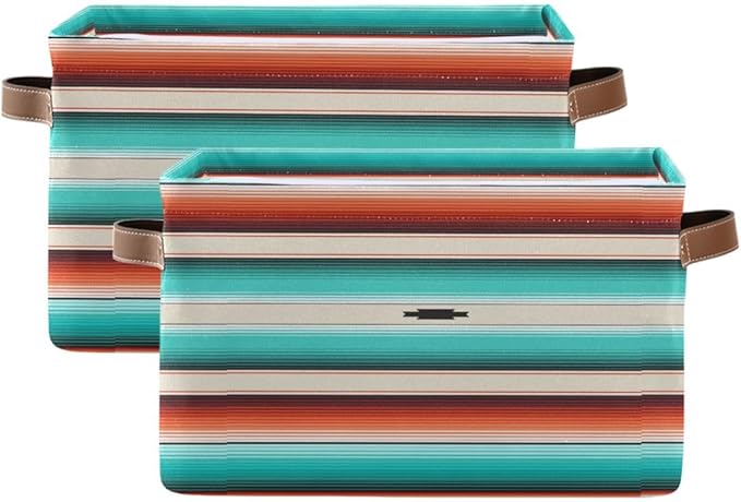 Mexico Rectangular Storage Basket Organizer Bin Shelf Baskets For Clothes Gifts For Home Office Dorm