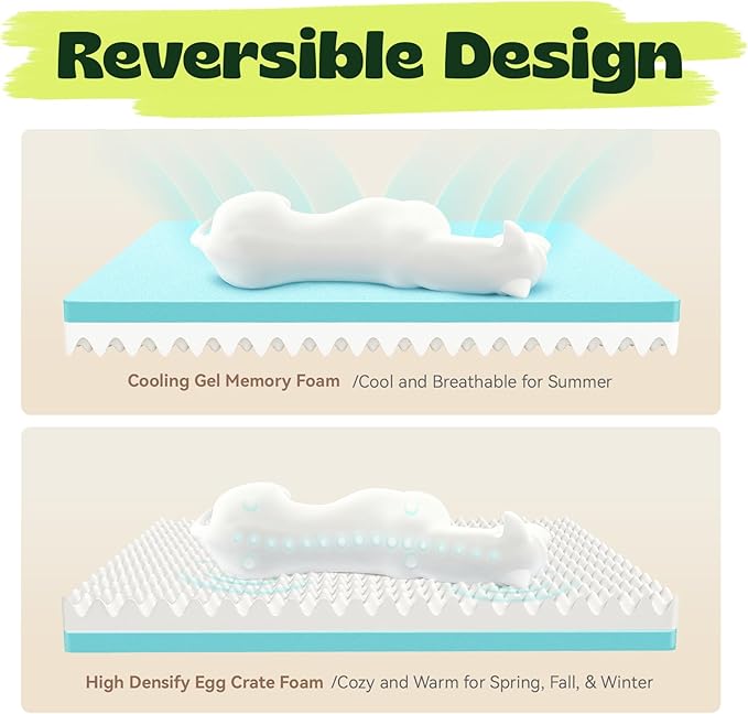 Orthopedic Dog Beds for Small Dogs with Removable Washable Cover,Cooling Gel Memory Foam with Egg-Crate Foam & Foam Sides Bolster Waterproof,Relieves Joint Pain,24"x18"x6"Dark Grey