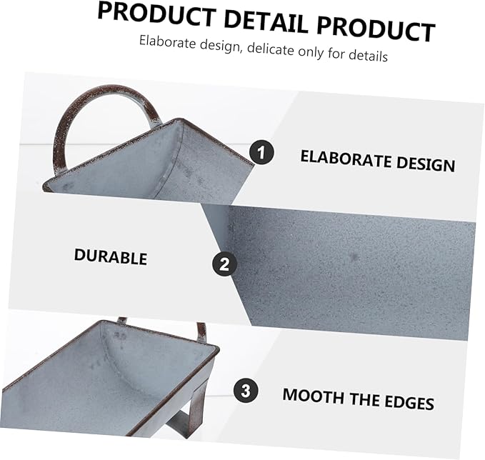 Long Storage Tray Minimalist Iron Organizer with Handles for Desktop Sundries Storage Container for Home Office Kitchen Bathroom