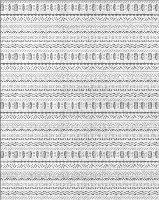 NICETOWN Grey Area Rug 5x8 for Living Room- Non Slip Thin Jacquard Grey Machine Washable Geometric Modern for Bedroom Large Entryway with Rubberback Throw Carpet for Office Bathroom Bedroom