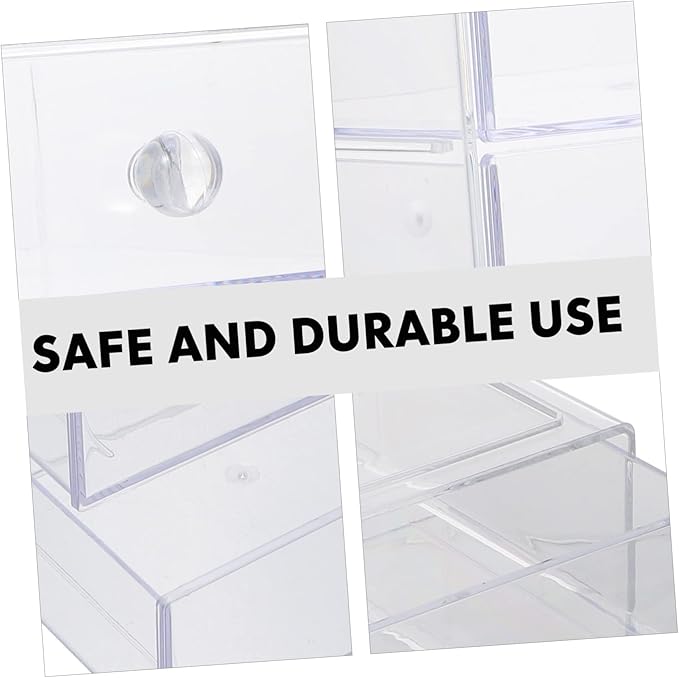 1pc Cosmetic Storage Box Acrylic Makeup Organizer Desktop Organizer Tidy Practical