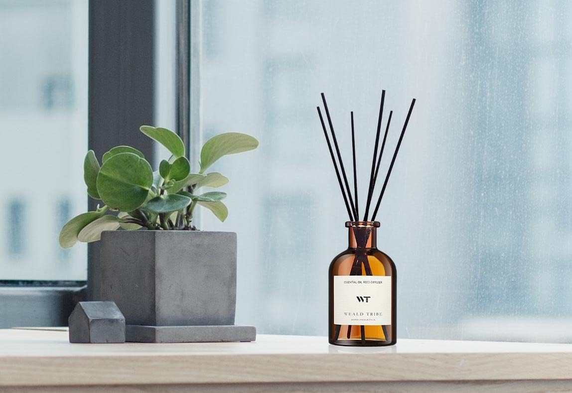 Eucalyptus & Lavender Reed Diffuser – Dried Flower Decor, 60-Day Fragrance