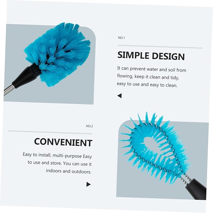 2sets Household Multi-Function Cup Brushes Set Handle Wear-Resistant Cleaning Brushes for Smooth Cup and Bottle Care Easy Storage and Convenient Use