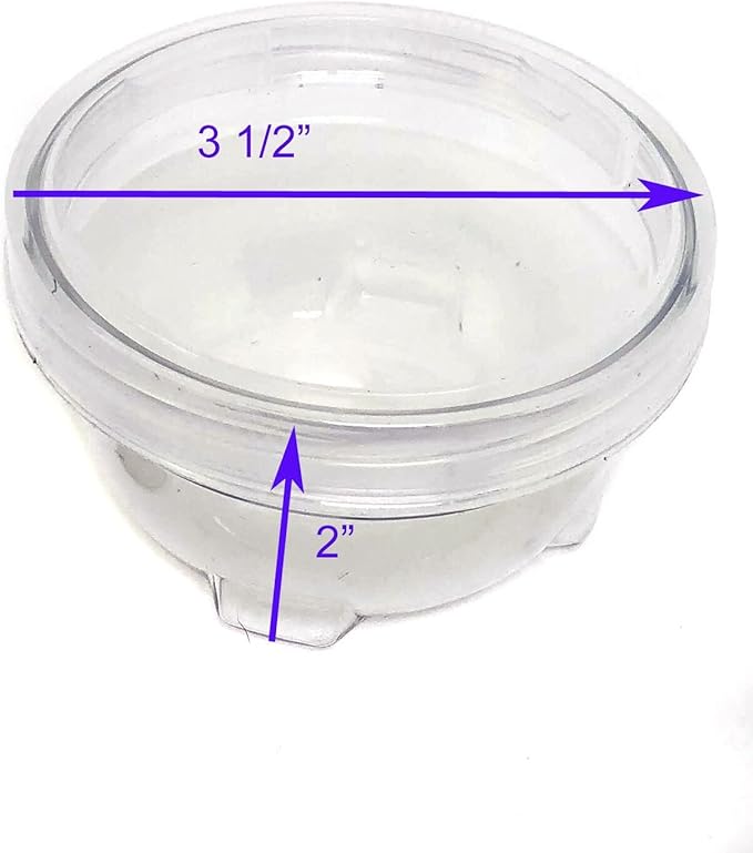 Storage Containers Clear Stackable Interlocking Detachable with Lid 5 for Beads Food Jewelry Coins Medicine Screws Nuts - 3 1/2" Round