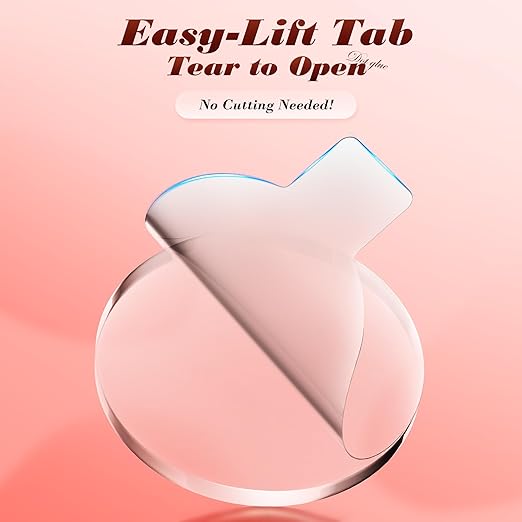 0.8in Clear Poster Putty with Pull Tabs, Removable No Damage Double Sided Adhesive Dots, Waterproof Heat Resistant Mounting Putty Sticky Tack (140)