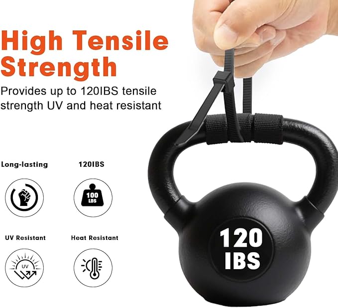 Zip Ties, RAZCC 120 Pack 12 inch Black Cable Ties, Heavy Duty Plastic Wire Ties with 120 lb Tensile Strength, Black Nylon Zip Ties for Indoor and Outdoor