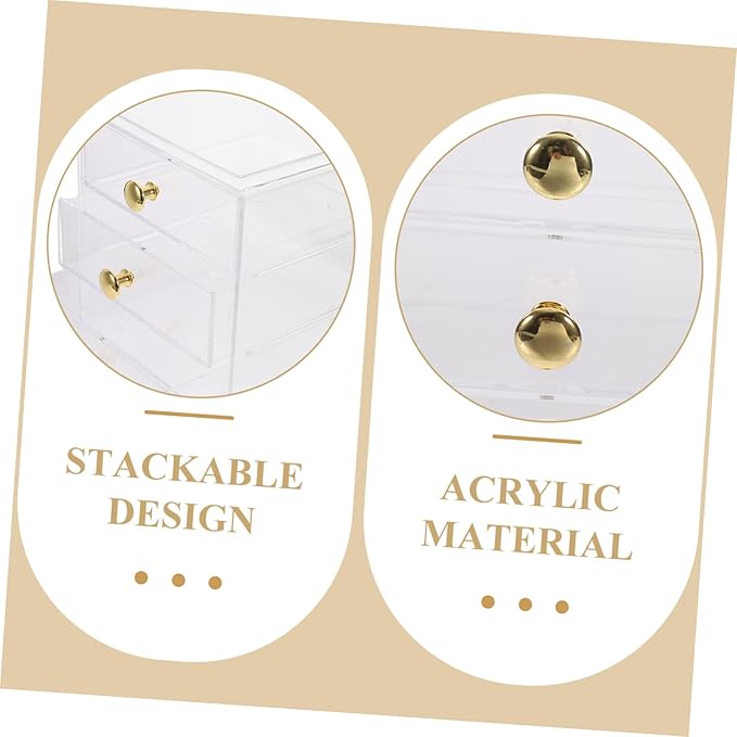 Storage Box Organizers for Makeup Desktop Office Home Drawer Organizers