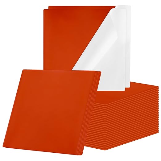Amylove 25 Pcs Fire Putty Electrical Putty Pads Soundproofing Pads Fire Barrier Moldable Firestop Adhesive for Wall Openings Electrical Box, Red (7" x 7")