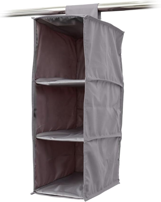 Covermates Keepsakes Hanging Shoe Organizer - Heavy Duty Material, Sturdy Interior Shelves - Closet Storage, Graphite