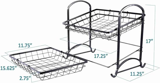 Stackable Candy Display Rack wtih Rattan|Stackable Candy Organizer|Multi-Function Snack Rack&Shelf for Chips |Perfect Display Solution for Stores (Brown, Medium)