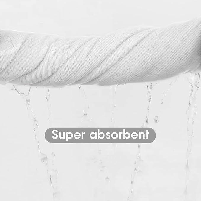 Microfiber Bath Towels Set of 2, 30" x 60", Large Bathroom Towel Oversized, Soft, Super Absorbent Fast Drying for Shower Sauna Swimming Hair Wrap, Beach, Sport, Fitness, Yoga (White)