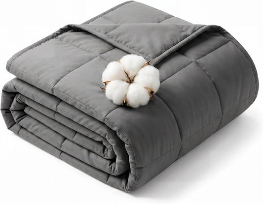 Weighted Blanket – Twin Size 10lbs | Cooling & Breathable for Deep Sleep