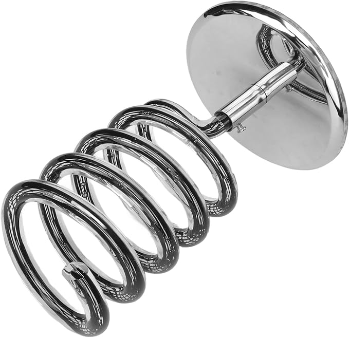 DAUERHAFT Spiral Hair Dryer Holder hair dryer holder Acrylic Spiral Blower Stand Protect Counter Top Heat Space Saving for Bathroom Hair Dryer Stands hair dryer holder Hair Dryer Stands