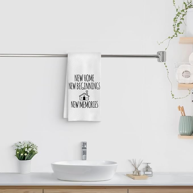 Housewarming Gifts Kitchen Towels, House Warming Gift New Home House Apartment, Gifts for New Homeowners, Housewarming Decorations, 16x24 Inch