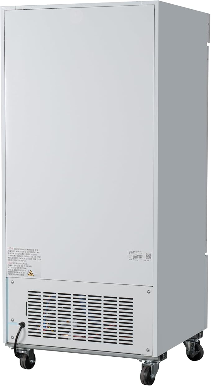 KoolMore MDF-1GD-9C-WH 26 in. Commercial One Glass Door Display Upright Freezer Merchandiser in White 9 Cu. Ft