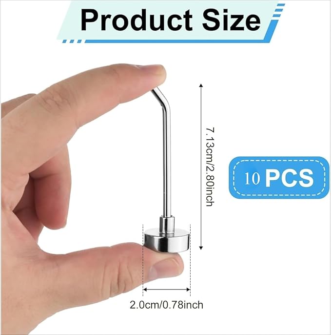 Magnetic Hooks, 1.1lb+ Heavy Duty Magnets Hook, 3 Inch Long Magnetic Cruise Hook for Hanging, Large Metal Magnetic Hooks for Cabins,Grill,Fridge,Refrigerator,Whiteboard,Kitchen,Coat,Wall,Door