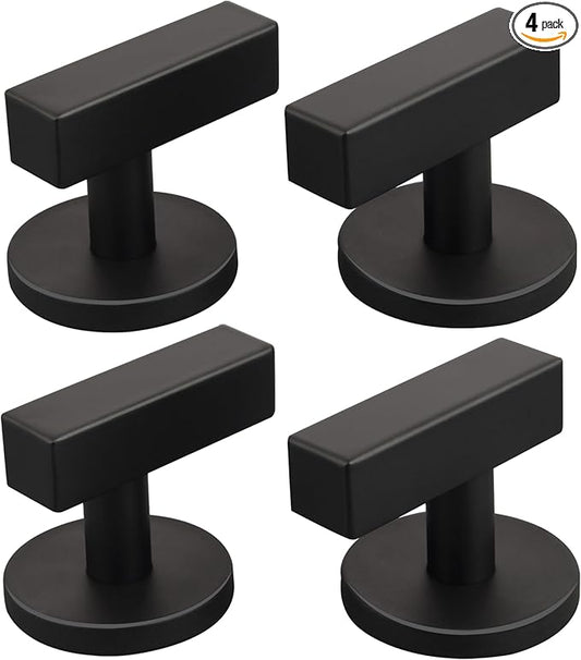 ULIBERMAGNET Strong Magnetic Double Hooks, 2 Pack Heavy Duty Sturdy Coat Magnetic Hangers, Rubber Magnets Large Hooks for Coat Robe Towel Key Hat (Brushed Nickel)