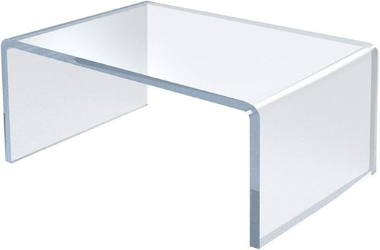 Azar Displays 515334 4" W x 6" D x 3" H Acrylic Riser, clear (4 Pack)